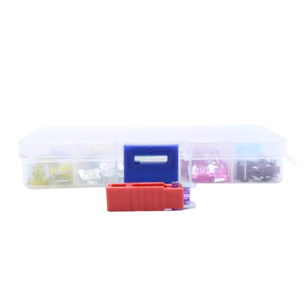 100Pcs Assorted Car Truck Mini Low Profile Fuse Micro Blade Fuse Set Kit Micro Mini CAR Insurance Film Auto Replacement Parts