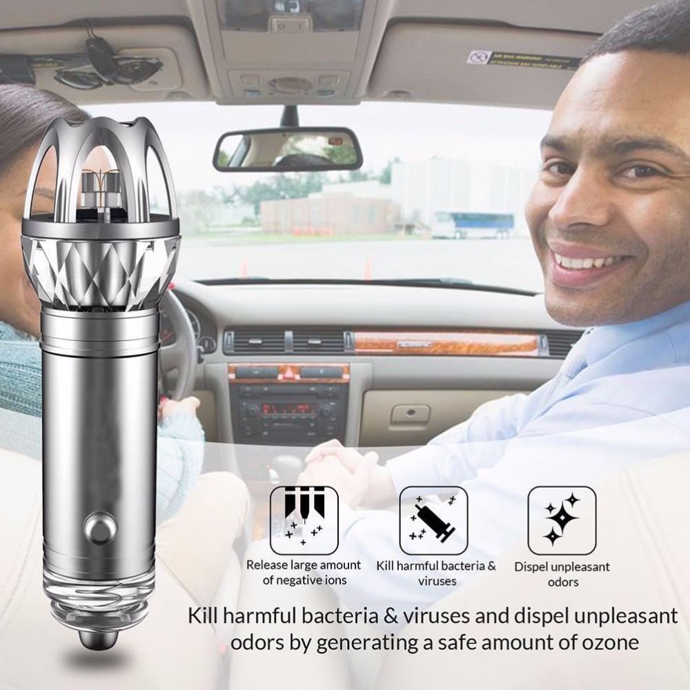 Auto Car Ionic Air Purifier Oxygen Bar Ozone Cleaner Smell Remover
