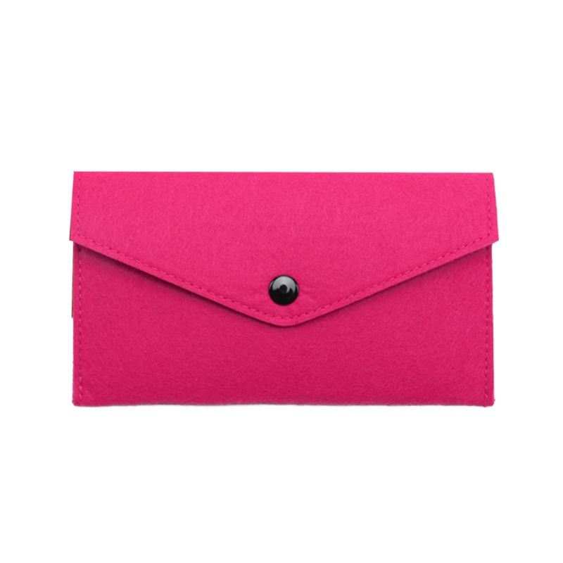 Felt Coin Purse Wallet Bag Change for Key Card Holder Credit Card Holde: Beige