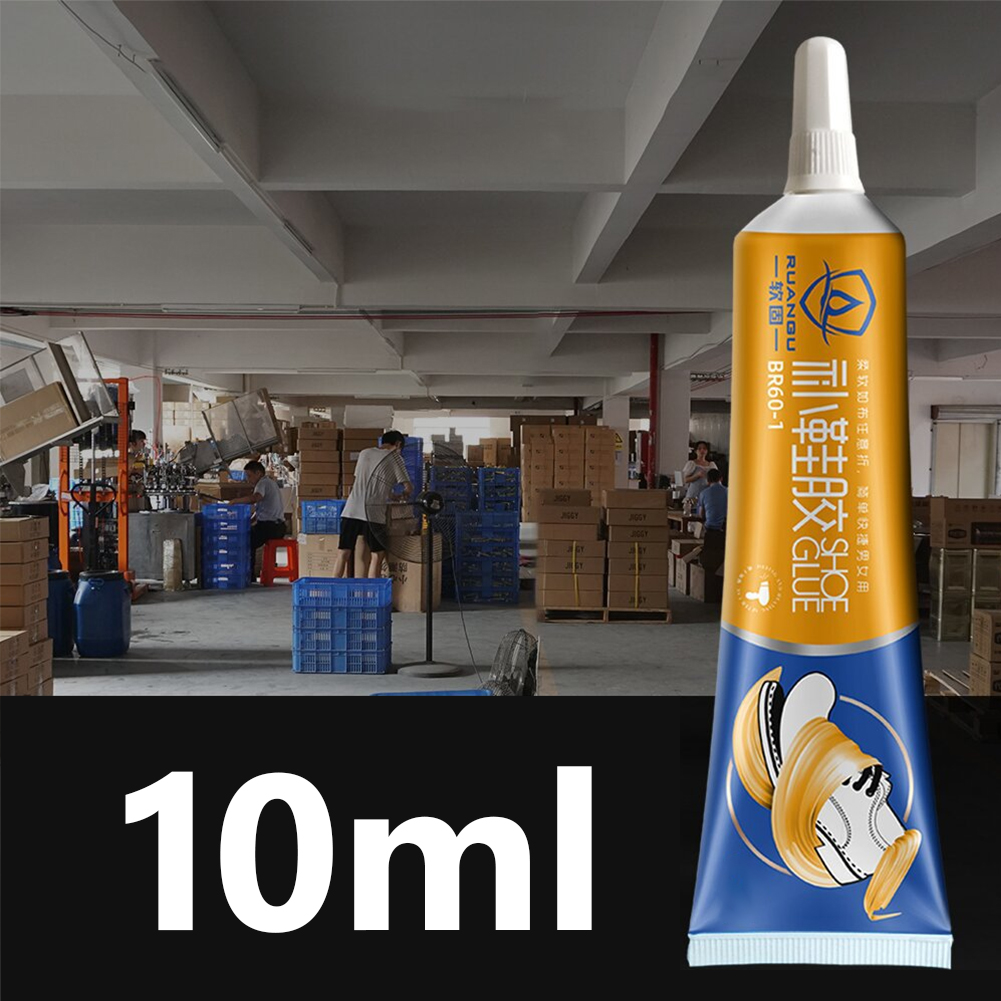 10-60ml colla professionale per riparazione di scarpe istantanee sigillante impermeabile colla per scarpe indossata adesivo suole fisse tacchi stivali di gomma in pelle: 10ML