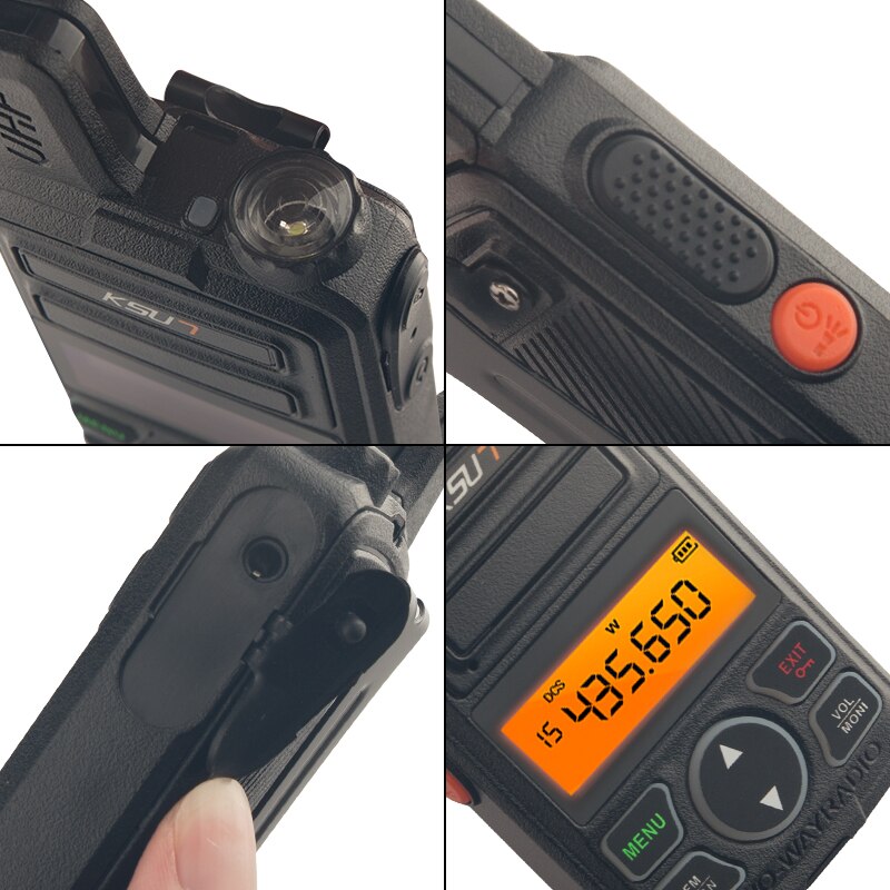 Portable Radio Set KSUN X-30TFSI Mini Walkie Talkie UHF Handheld Two Way Ham Radio Communicator HF Transceiver Amateur Handy
