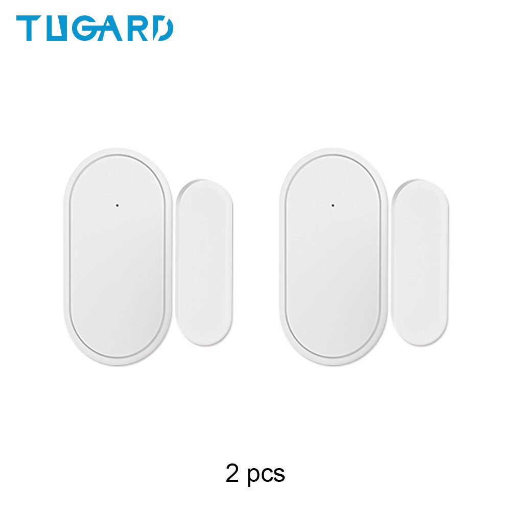 TUGARD-Sensor inalámbrico D30 para ventana y puerta, sistema de alarma de seguridad para el hogar, Control remoto por aplicación, 433mhz: YK-044-D30-2pcs