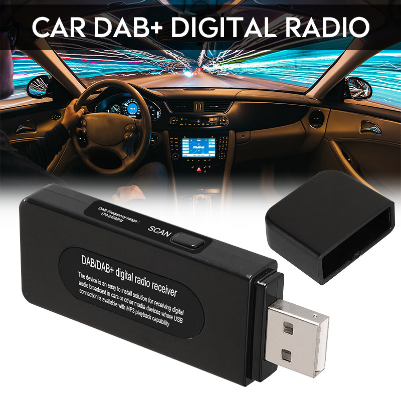 MINI USB GPS Ontvanger Antenne Voor Europa + Android Auto DVD DAB Adapter Voor Android Auto dvd-speler Digitale Auto radio RDS Functie