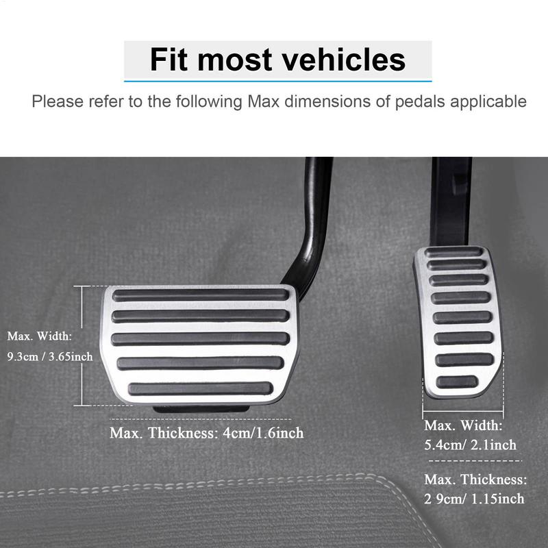 Extensiones de Pedal antideslizante, Pedal de embrague de coche, extensor de pedales de acelerador, extensiones de Pedal de conductor corto, Pedal de freno automático
