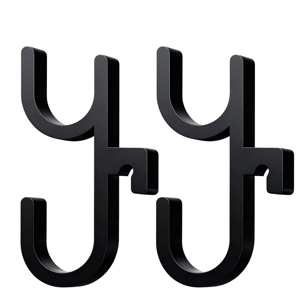 Universal 2Pcs Car Umbrella Hook Holder Trunk Interior Hanging Umbrella Mount Plant Towel Hook Car Organizer Hook Accessory