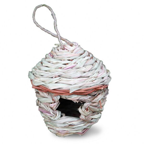 Ptasie gniazdo gniazdo hodowlane budka na ptaki dzika trawa splot kanarek zięba papużka falista Dom