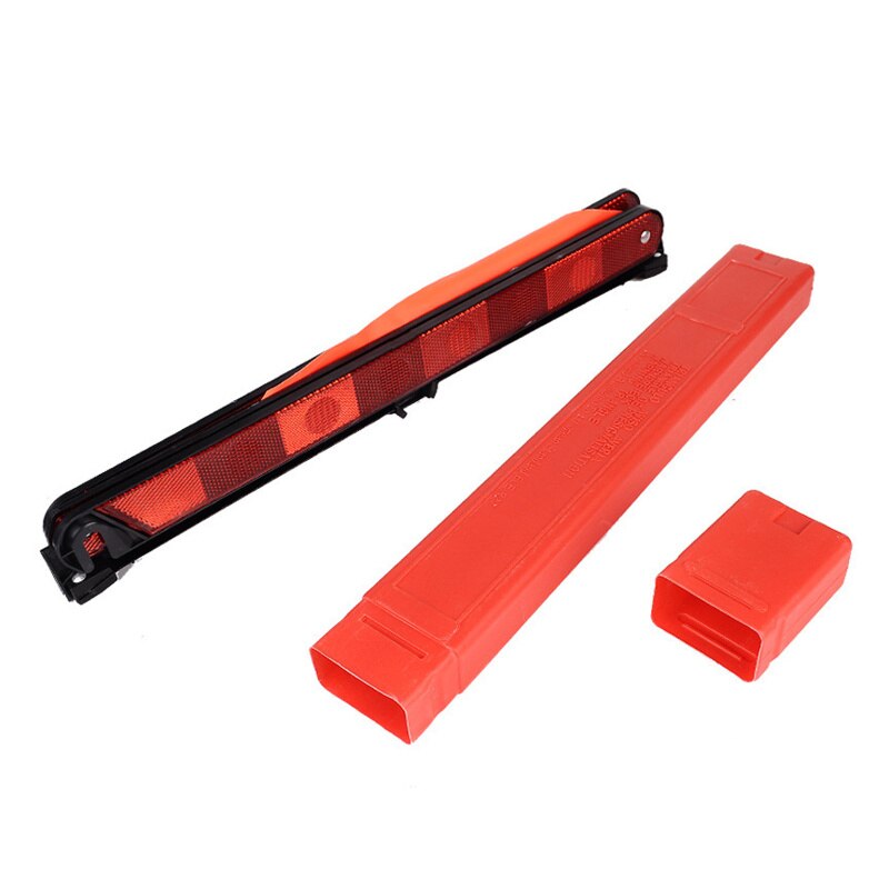1PC Reflective Strip Car Triangle Car Stop Sign Tripod Road Flasher Triangle Emergency Warning Sign Foldable Car Accessories: Default Title