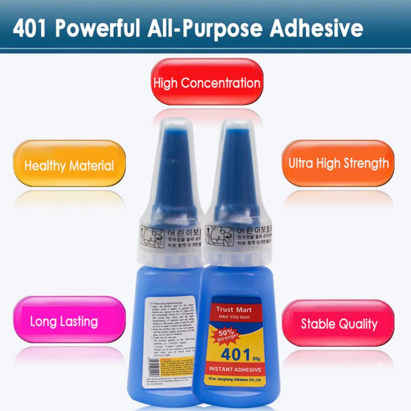 1 Bottle 401 Rapid Fix Instant Fast Adhesive 35g Bottle Stronger Super Glue Multi-Purpose Home