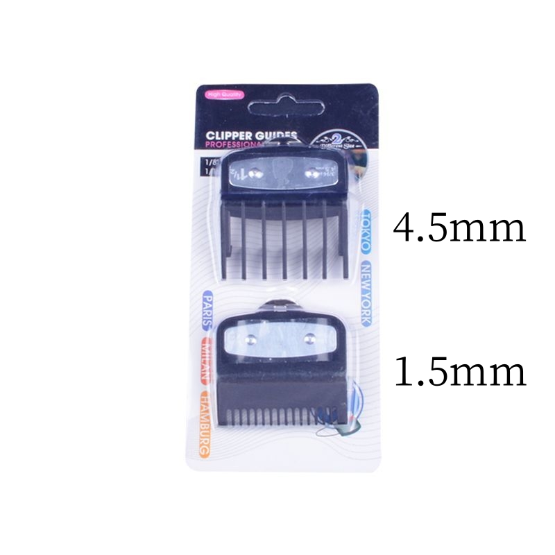 2/3/4 unids/set peine de límite para cortadora eléctrica Wahl protectores barbería Máquina para cortar cabello peines guía de corte Y1016: Negro