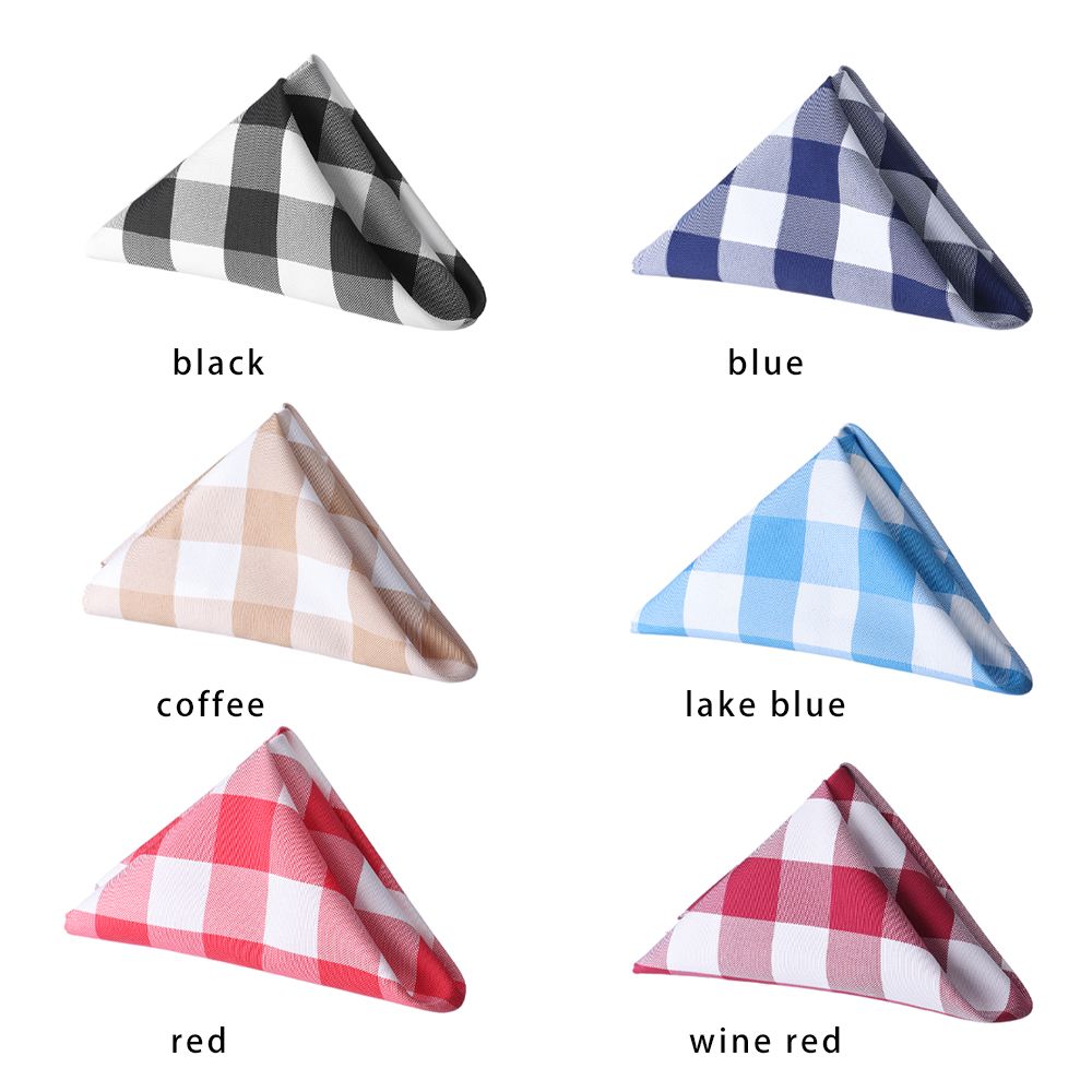 48×48CM ślub kieszonkowe dzieci Tabela dekoracja obiad dekoracje kwadrat Tabela serwetki pled płótno serwetki klasyczny Tabletop serwetka