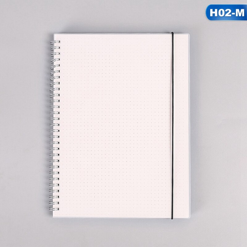 80 Sheets A5 A6 Horizontal Line Grid Lattice Notebook Write Smoothly Blank Frosted Notepad School Office Supplies A: H02-A5