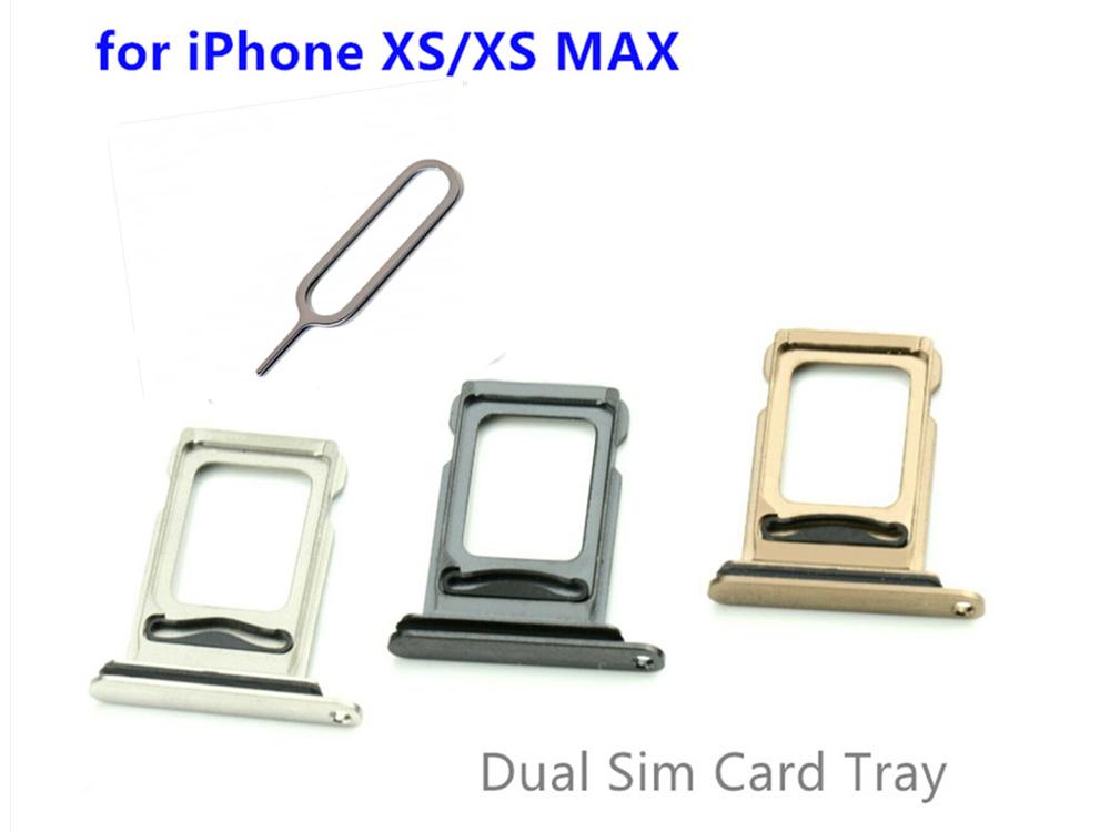 Dual Sim Kaart Lade Houder Voor Iphone Xs/Xs Max Xsmax Kaarthouder Adapter Socket Vervanging Deel