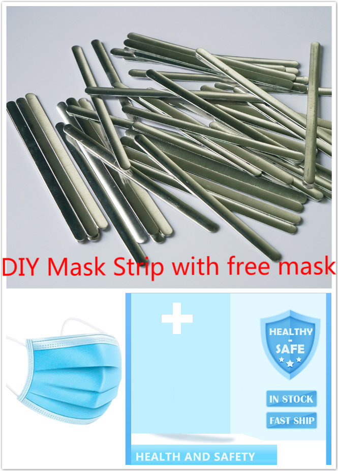 Masque bande de pont du nez en aluminium | Bricolage, accessoires pour la fabrication artisanat, fil d'aluminium plat, bande de pont du nez en aluminium 1000/500 pièces