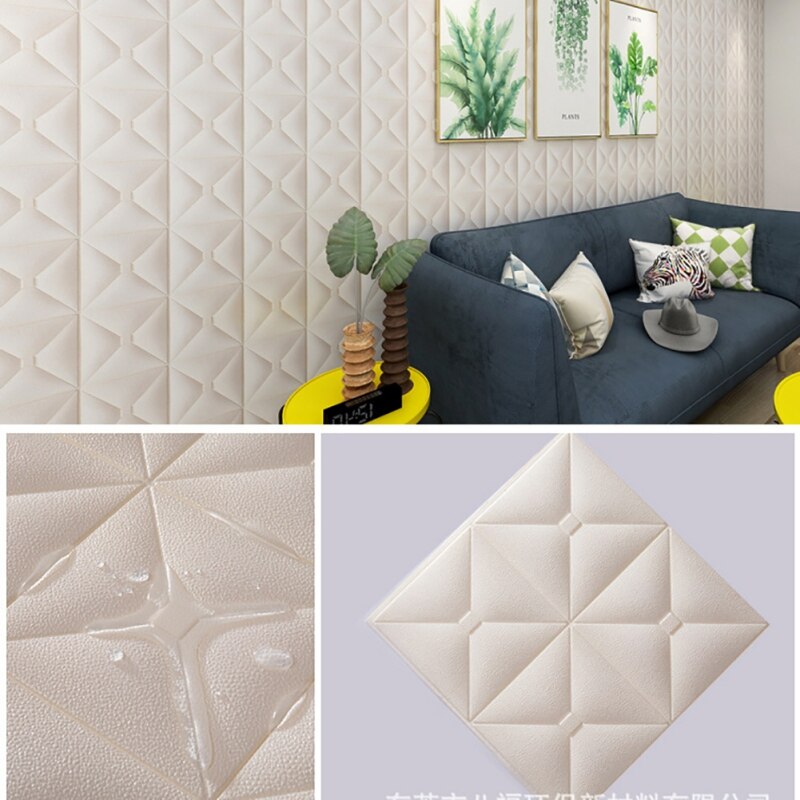 3D Brick Wall Sticker Wallpaper Decor Foam Waterproof Wall Covering Imitation Brick Wallpaper For Kid Living Room DIY Background