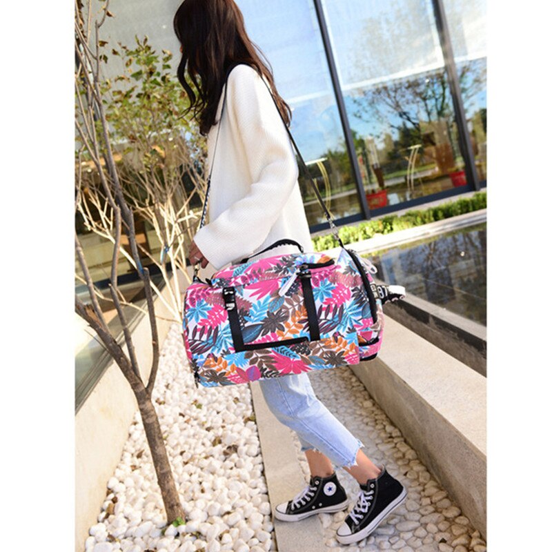 Bekende merken canvas dames reistassen voor dames met grote capaciteit, reisrugzak voor dames, multifunctionele crossbody tas