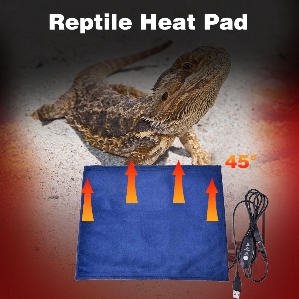 Tanque de terrario, Reptiles, tapete de calor, regulador ajustable de temperatura, almohadillas de calentamiento para mascotas, manta eléctrica para Reptiles, suministros para Reptiles