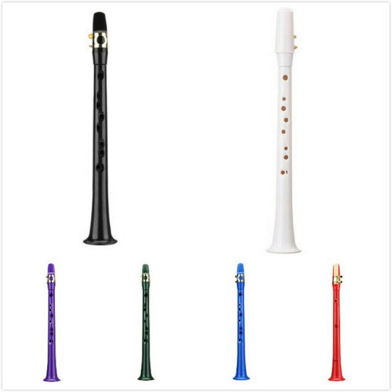 6 couleurs Mini Saxo Poche Saxophone Simple Clé C Instrument de Musique Pour Les Débutants Léger Vent Instrument Directe