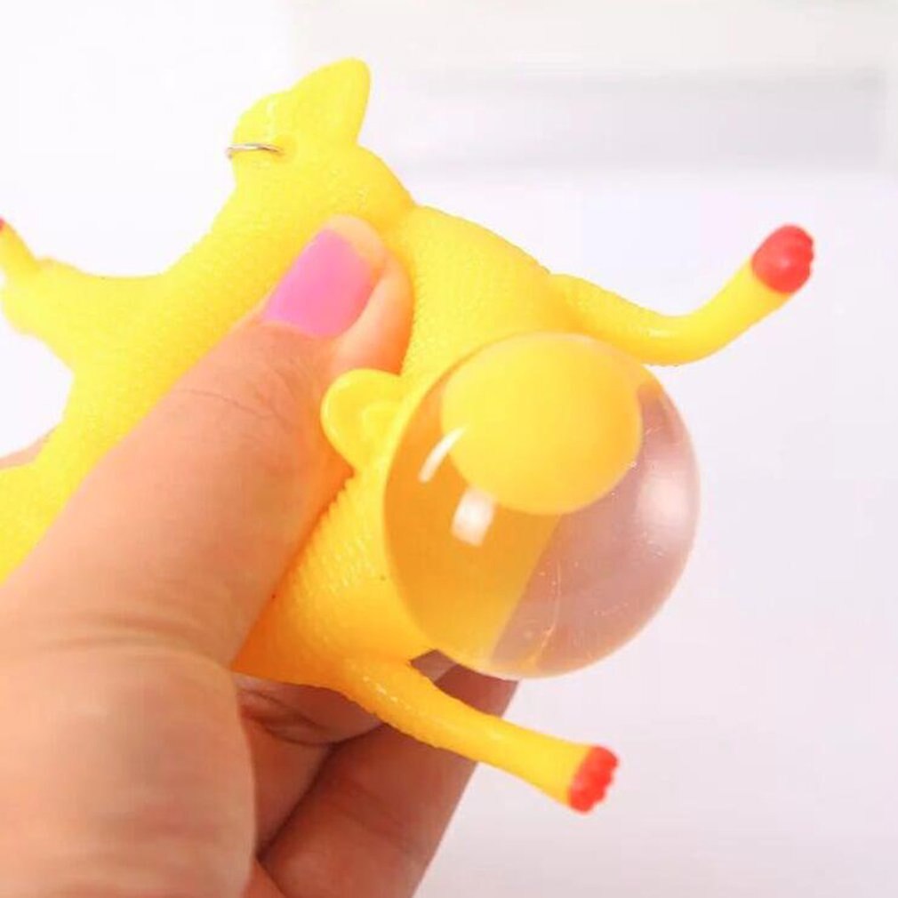 Toys Funny Venting Chicken Keychain Smashing Chicken Spoofing Laying Hens Decompression