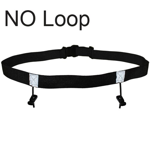 Running Race Number Belt Waist Bag Phone Bib Holder Fanny Pack For Marathon Travel Cycling Fitness Gym: Black NO Loop