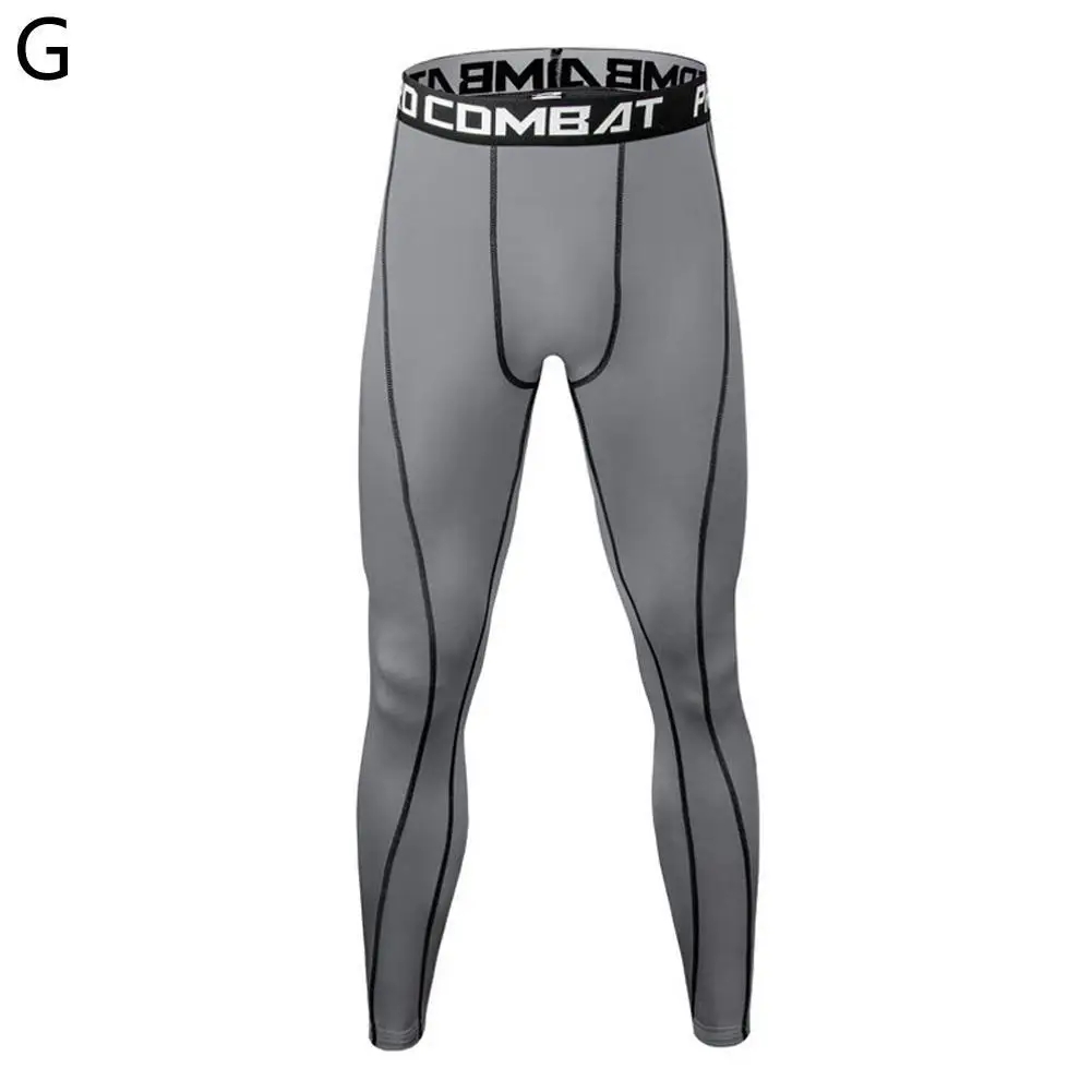 Kompresjonsbukser herre tights kjølige og tørre leggings sportsundertøy løpetights atletisk trening aktive bukser s-xxxxl: 4xl / Blå