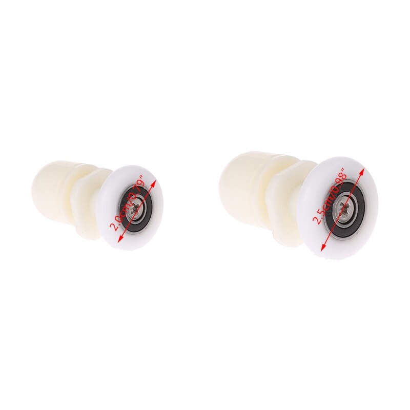 8 Pcs Shower Door Rollers Runners Wheels Pulleys Sliders Eccentric 20mm 25mm Diameter