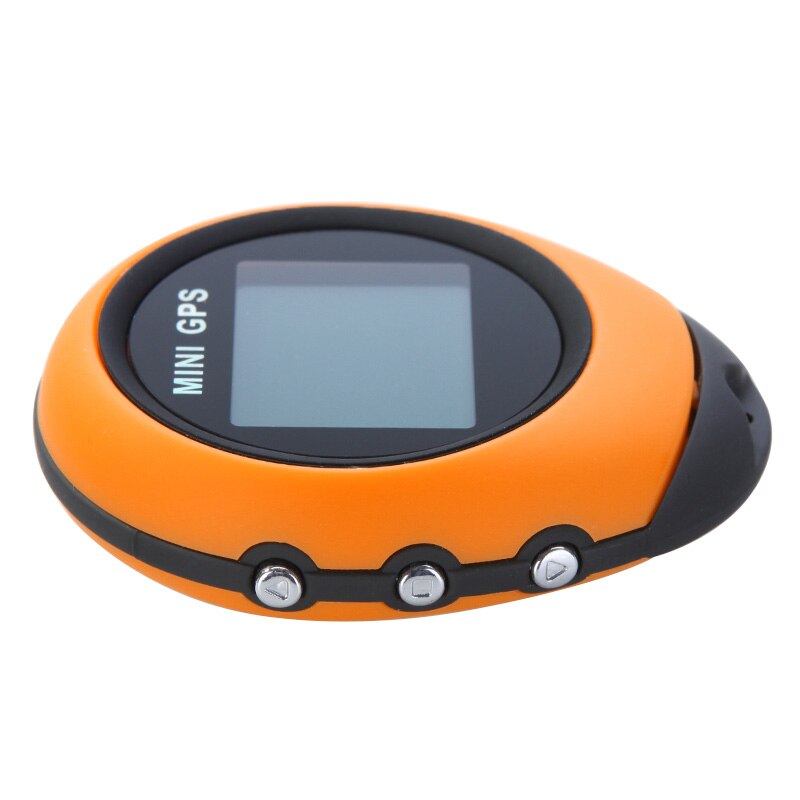 Portablemini gps nøglering håndholdt navigation usb genopladelig locator tracker med kompas til udendørs rejse klatring