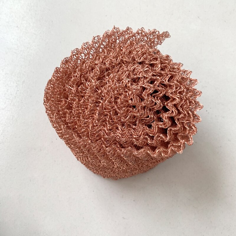0.5-10 Meter 4 Wires Pure Copper Mesh Woven Filter Sanitary Food Grade For Distillation Moonshine Home Brew Beer 100mm Width