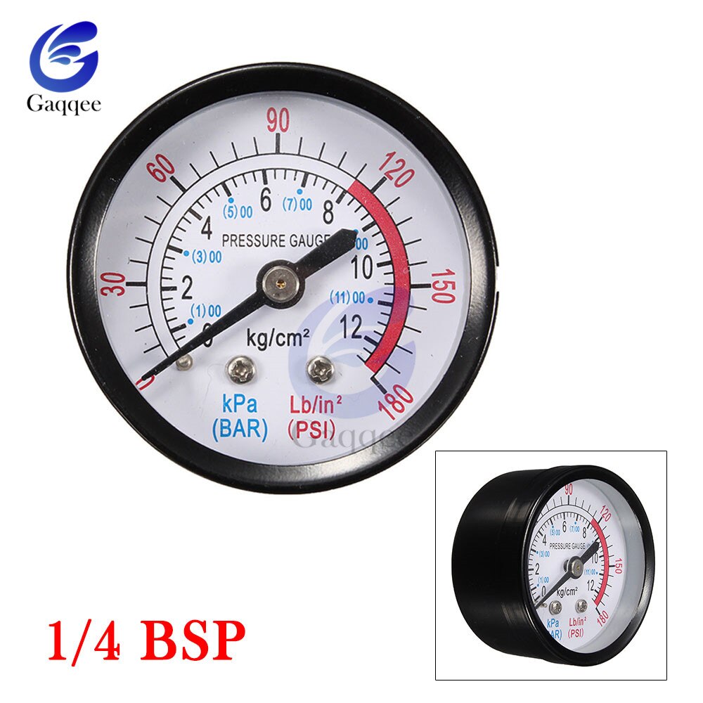 Portable Dual Scale Dial Gauge 1/4" NPT -30HG/0PS Vacuum Pressure Meter Gauge Manometer 2" Dial Display Digital Pressure Gauge: type 2