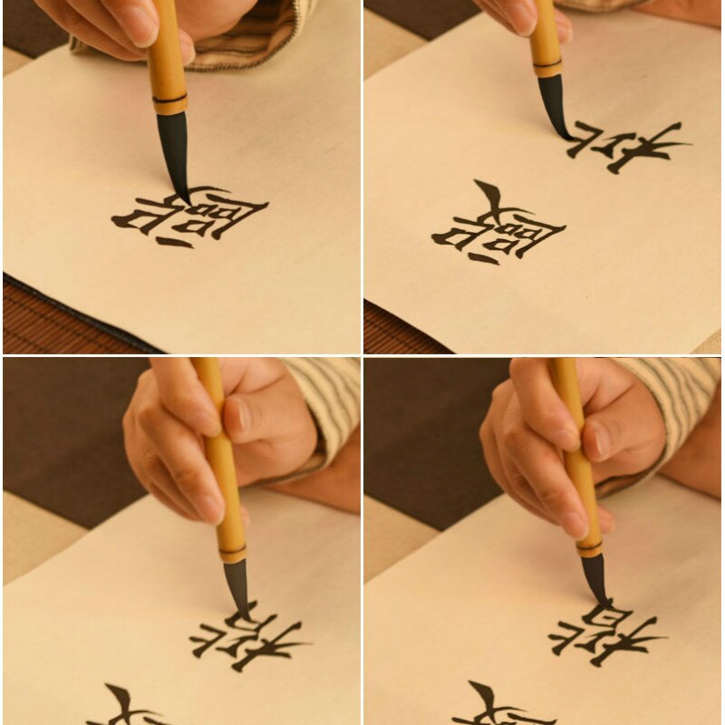 3 stk hvide skyer skrivebørstesæt kinesisk lian kalligrafibørster caligrafia studerende maleri skrivning pratice pensel sæt