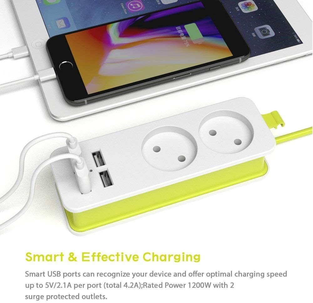 Flere bærbare rejser 1200w 1.5m 4 usb port oplader stik eu uk us stik stikdåse stik adapter til smartphones tablets