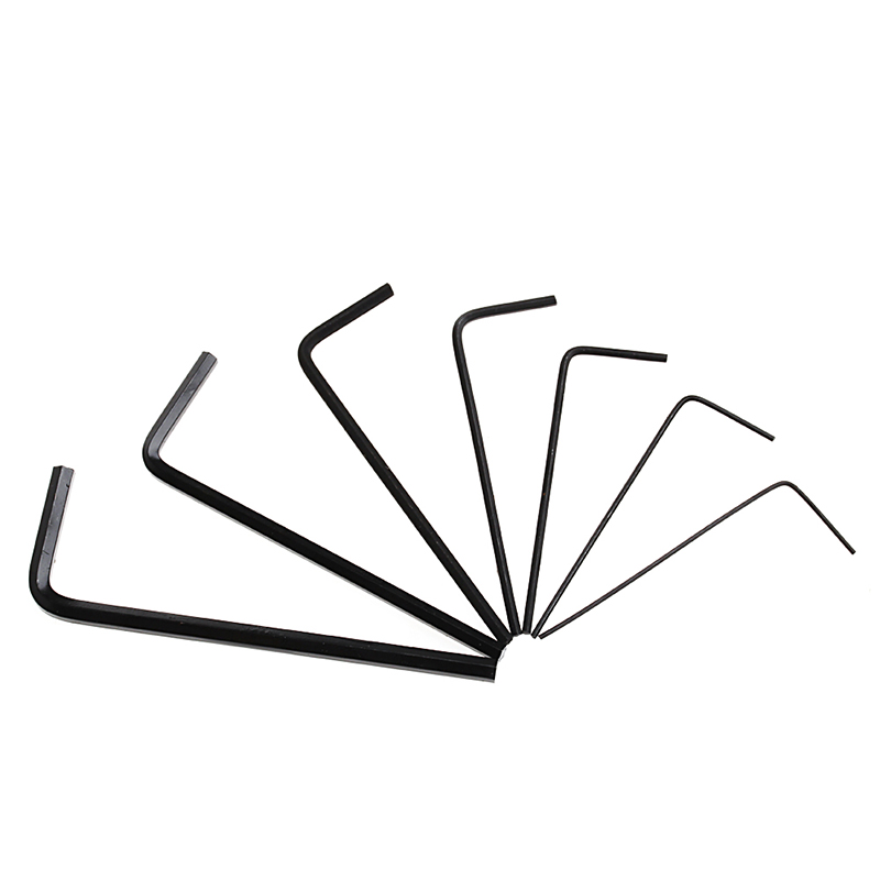 Jeu de 7 clés Allen Mini hexagonales, 0.7mm-3mm, Kit d'outils pour tournevis Q84D