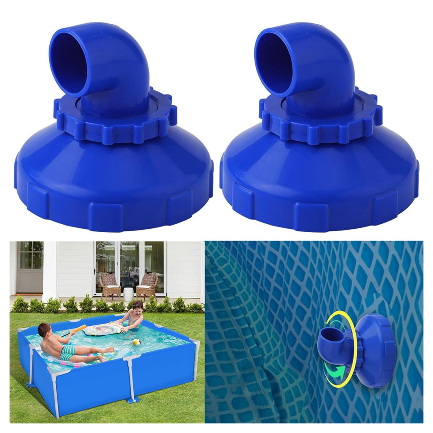 Pool Inlet 360° Rotatable Pool Inlet Nozzle Accessories Pool Backflow Nozzle Flow Inlet Accessories Pool Accessories