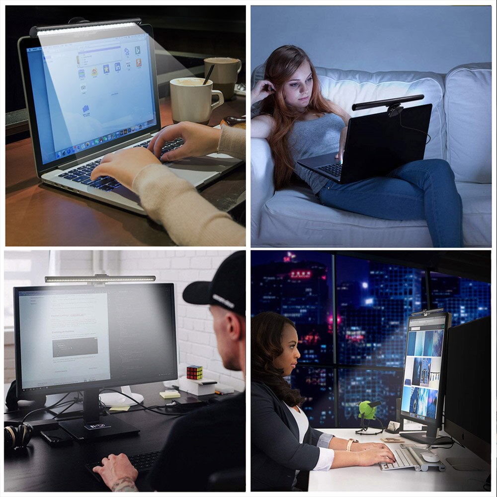 Led Licht Dimbare Usb Screenbar Licht Voor Laptop Computer Pc Monitor Screenbar Opknoping Lichten Lcd Monitor Lamp Lezen Verlichting