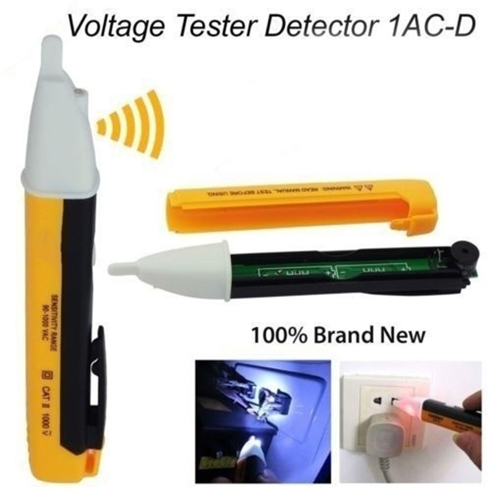 Verificador eletrônico da tensão da multi-função da pena do teste da indução ultra-segura do eletroscópio do contato de digitas com luzes conduzidas