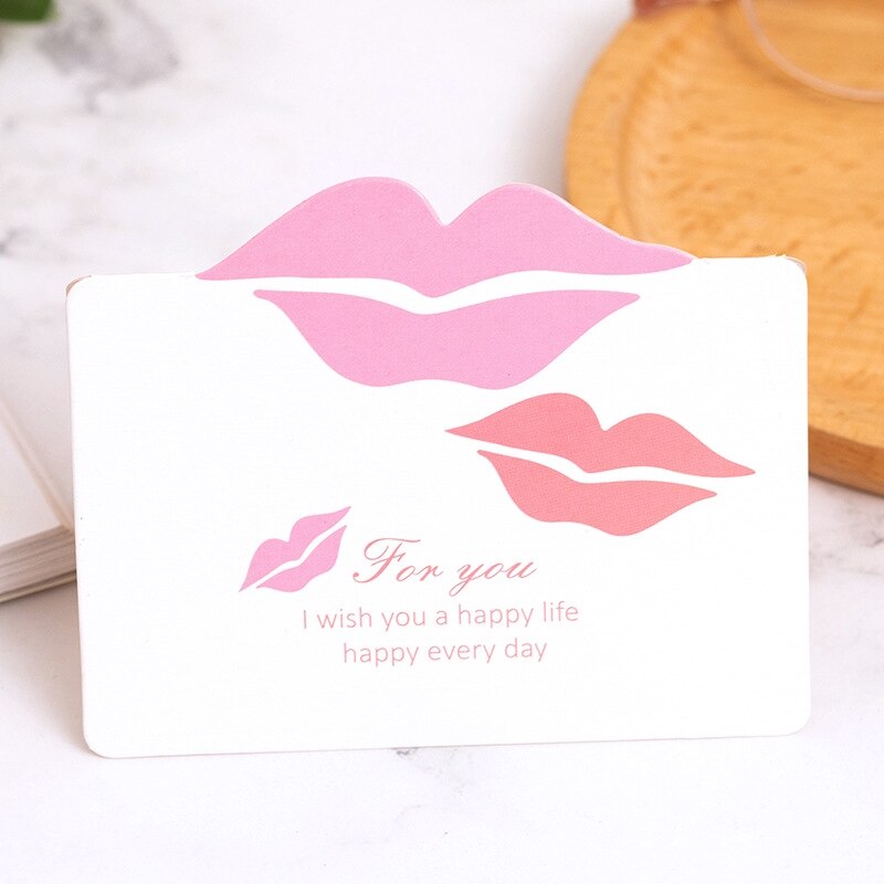 3D Openwork Greeting Card Birthday Thank You Blessing Party Invitation Cards 3pcs Paper Wedding Cards TS345: mouth-3pcs