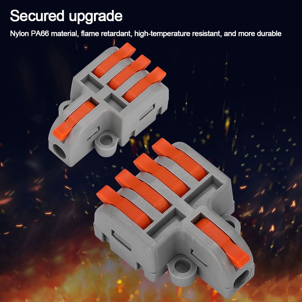 Wire Connector Quick Splitter Mini Splicing Universal Conductor Wiring Cable Terminal Block Push-in Electrical Wire Connectors