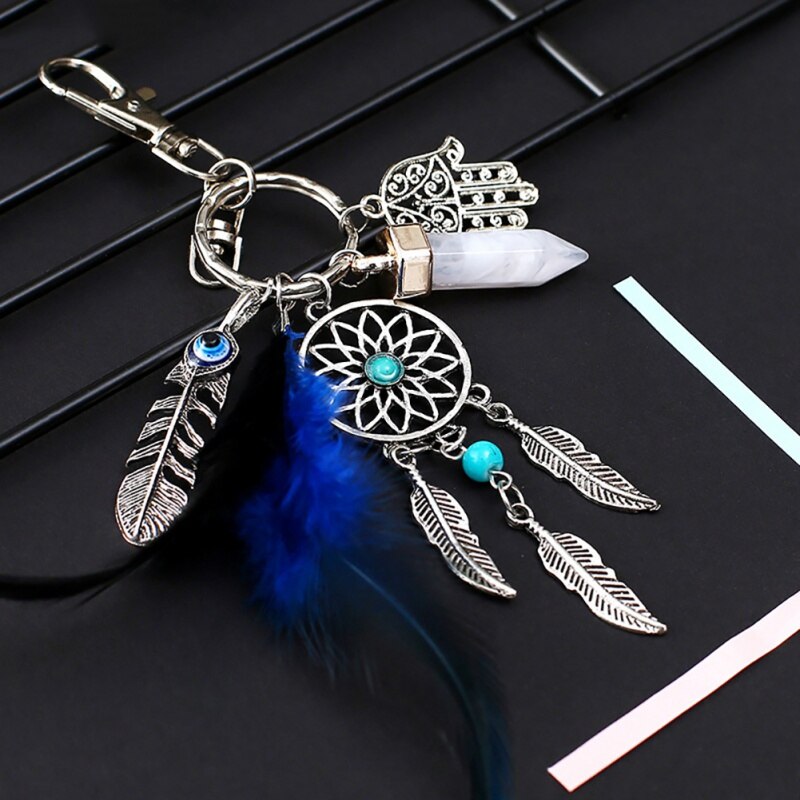 handgefertigt Traum Fänger Keychain Wohnkultur Windspiele Auto Anhänger Zauberstab Hängende Dekoration Zimmer Dekor