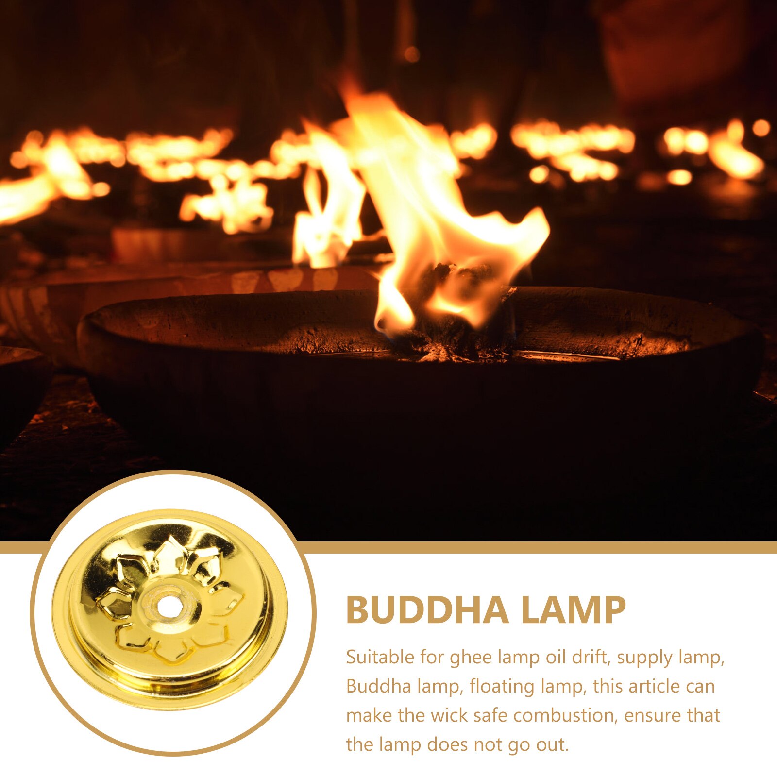 10 Pcs Holders Floating Wick Holder Oil Floating Holders Oil Lamp Floating Wick Holder for Temple Shop