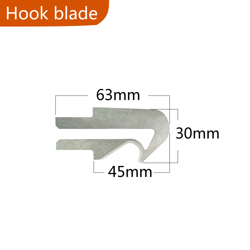 Elektrisch mes, duurzaam reservemes voor het snijden van touw, nylon doek, hittemes, accessoires, band, stof, thermisch snijmes: Zwart