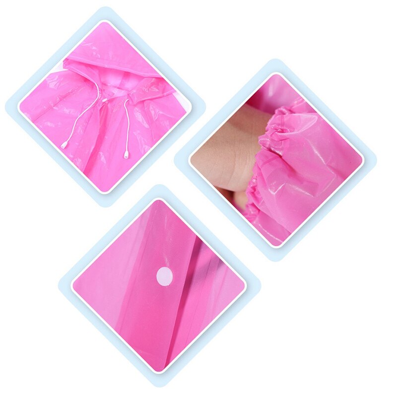 Transparent Kids Hooded Raincoat for Children Plastic Rain Coat Cover Waterproof Poncho Rainwear Camping impermeable