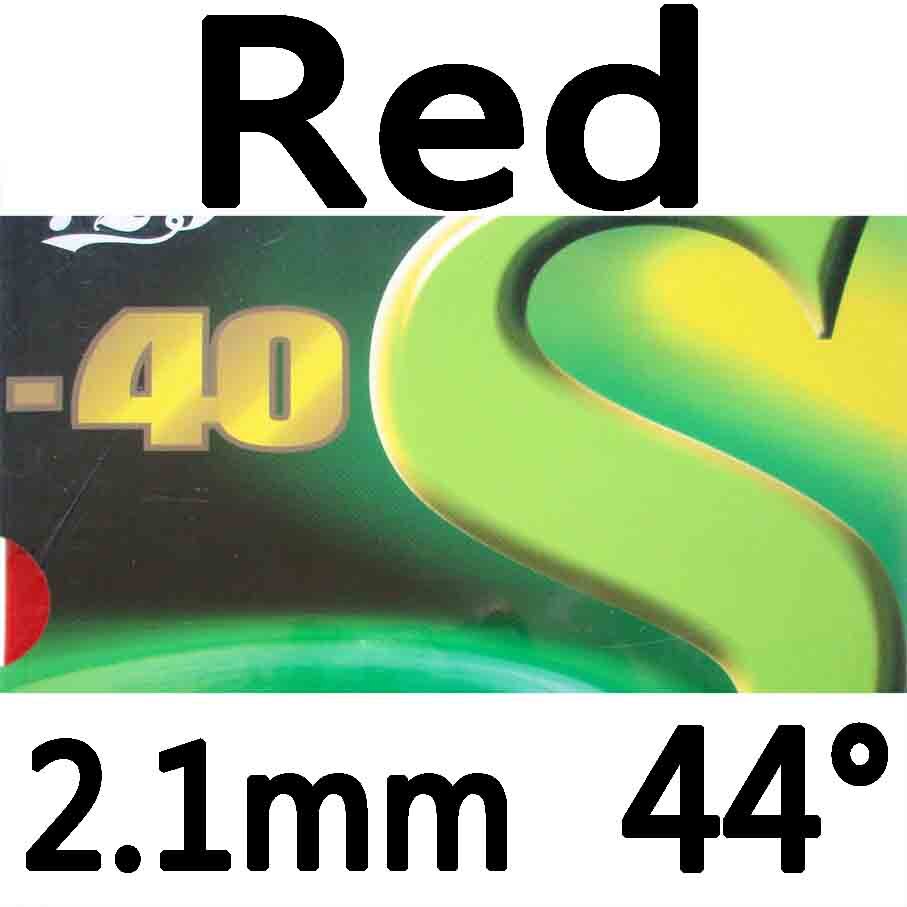 RITC 729 Friendship 729-40S Pips-in Table Tennis (PingPong) Rubber With Sponge: Red 2.1mm 44