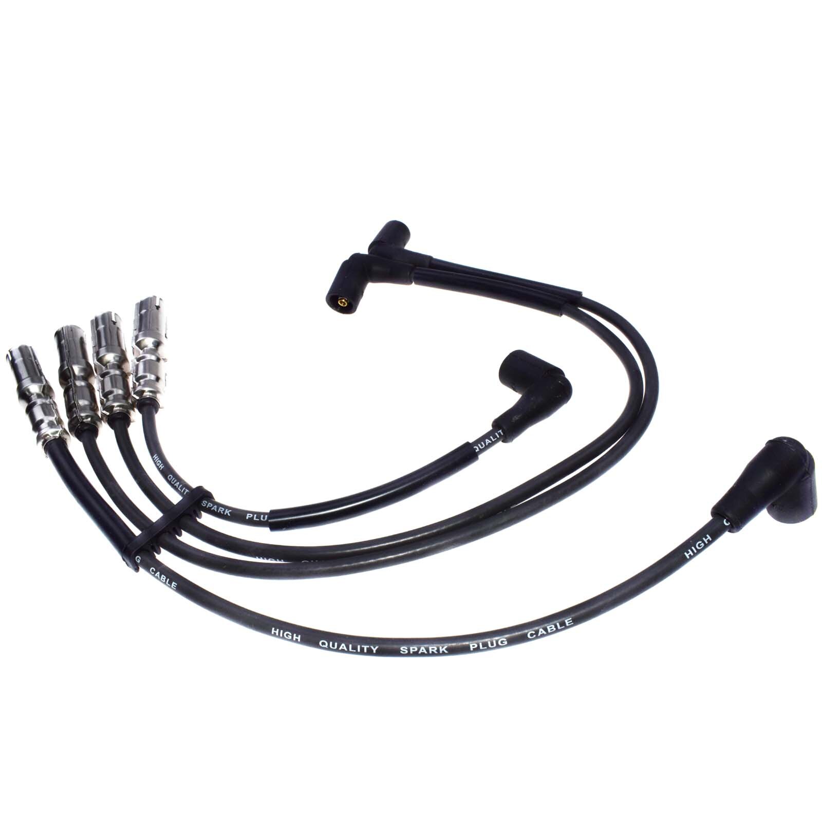WOLFIGO-Cable de encendido para bujía, 4 Uds., para VW Beetle Jetta Golf 2.0L SOHC 2001 27588 175-6224 VWC03 1AMSW00091