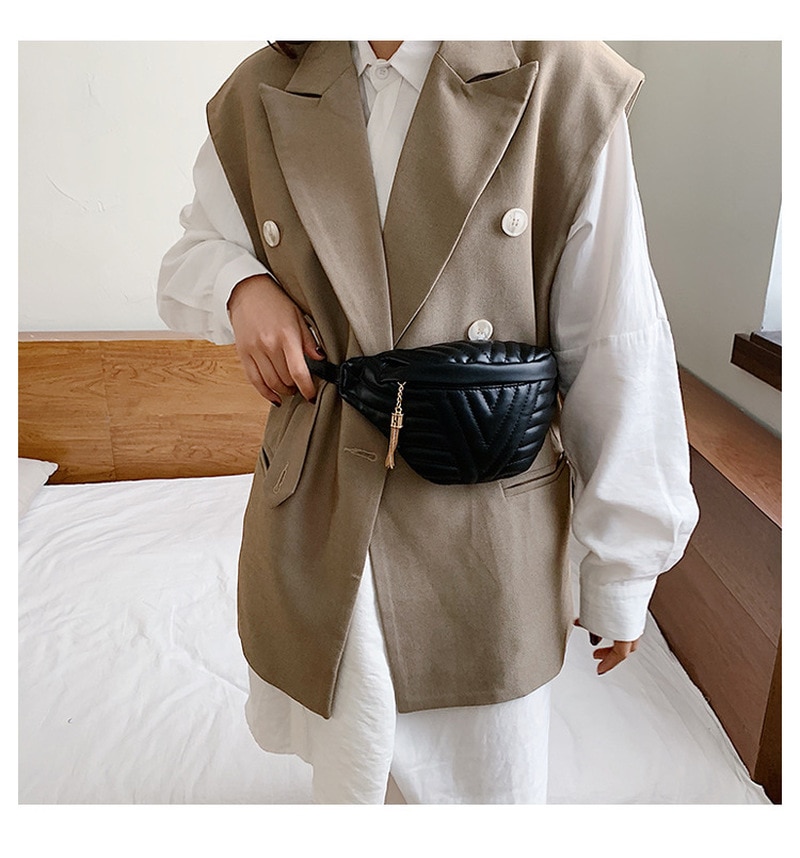 Mode Vrouwen Messenger Belt Bag Pack Lederen Taille Zakken Meisje Reizen Kleine Fanny Borst Pack Bolsas Dames Mini Schoudertas