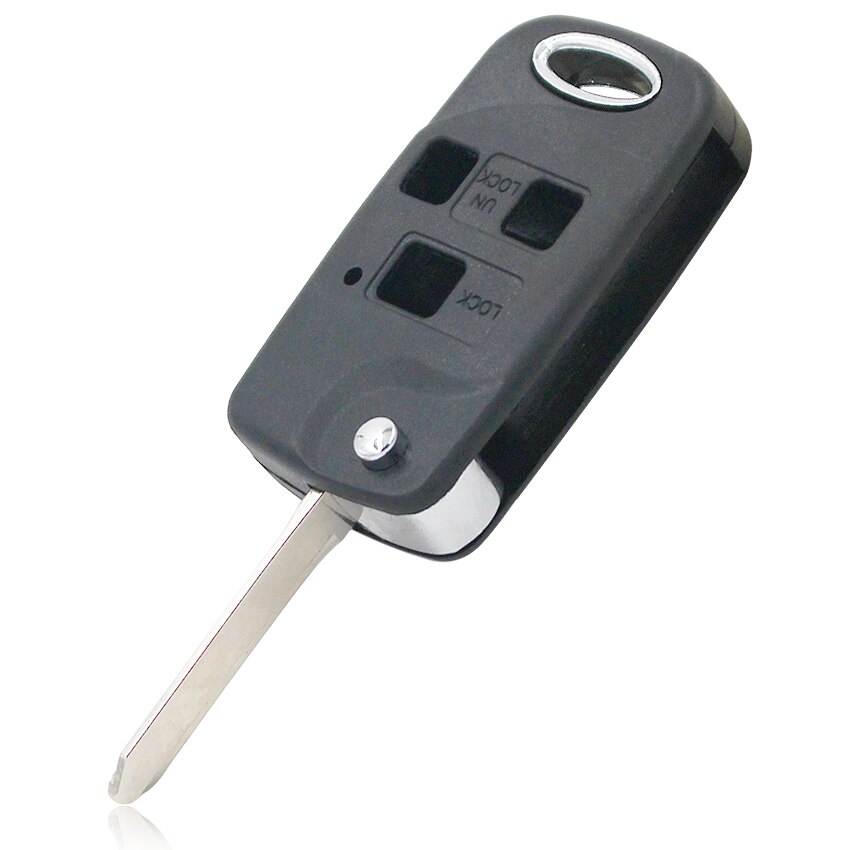 3 Knop Voor Toyota Yaris RAV4 Town Ace Avalon Sienna Flip Fob Key Case Met TOY47 Blade