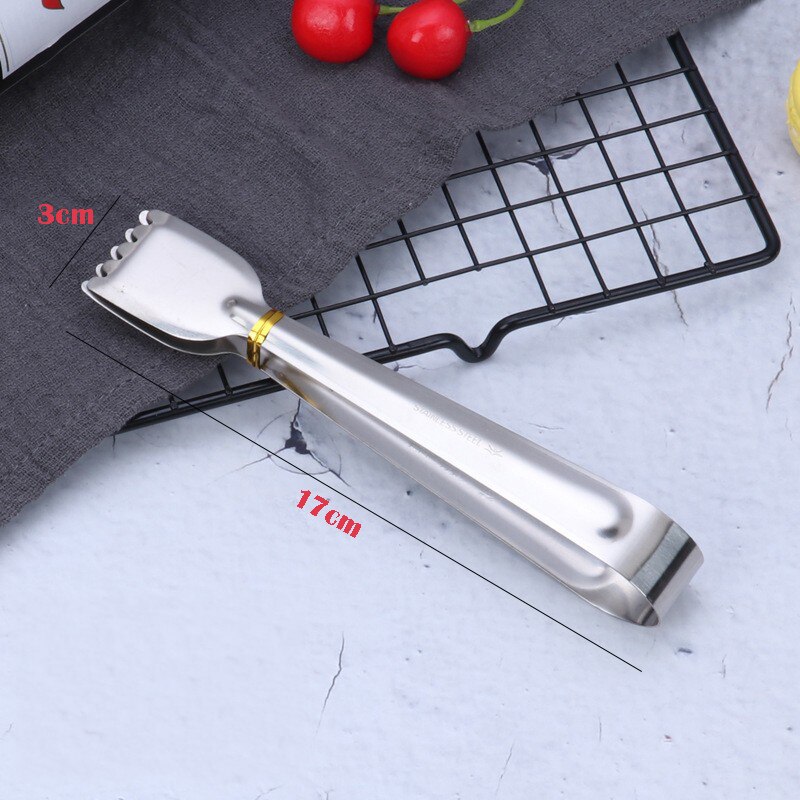 1PC pinze per pasti simpatici cartoni animati pinze per alimenti a forma di zampa di gatto in acciaio inossidabile mini barbecue clip accessori da cucina gadget da cucina: acciaio inossidabile