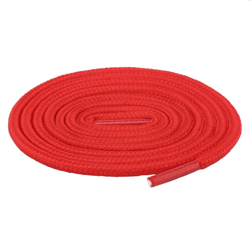 120cm lacets ronds Sneaker lacets de chaussures cordes lacets bottillons couleur unie botte de Sport dentelle chaussure athlétique ficelle 2 pièces/ensemble: red