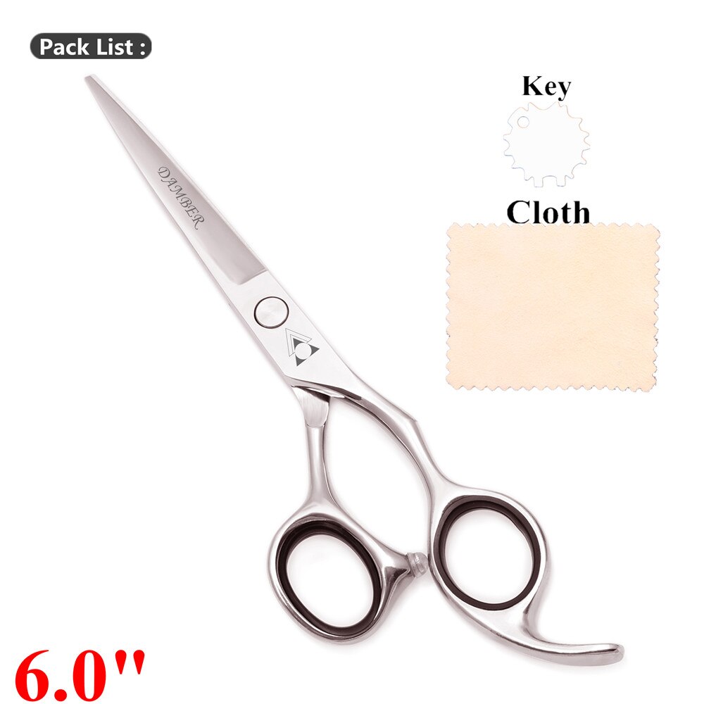 6.0 Professionele Haar Schaar Haar Knippen Schaar Dunner Kappersscharen 440C Kapper Gereedschap Kapper Scharen 2000 #: 2000 Ping 6.0