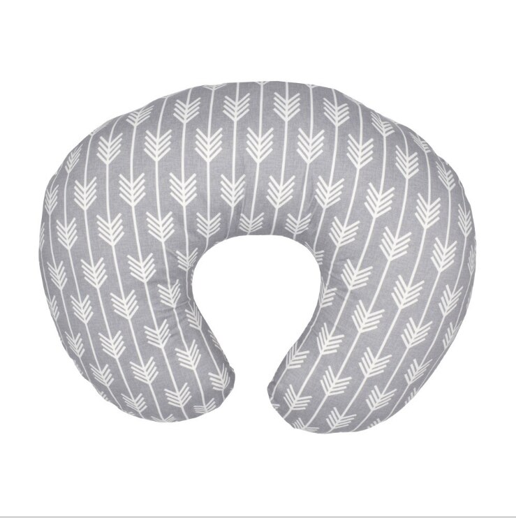 Taie d'oreiller en forme de U pour bébés | Couverture d'oreiller d'allaitement de maternité, coussin d'alimentation de taille en coton pour -né,: Argent