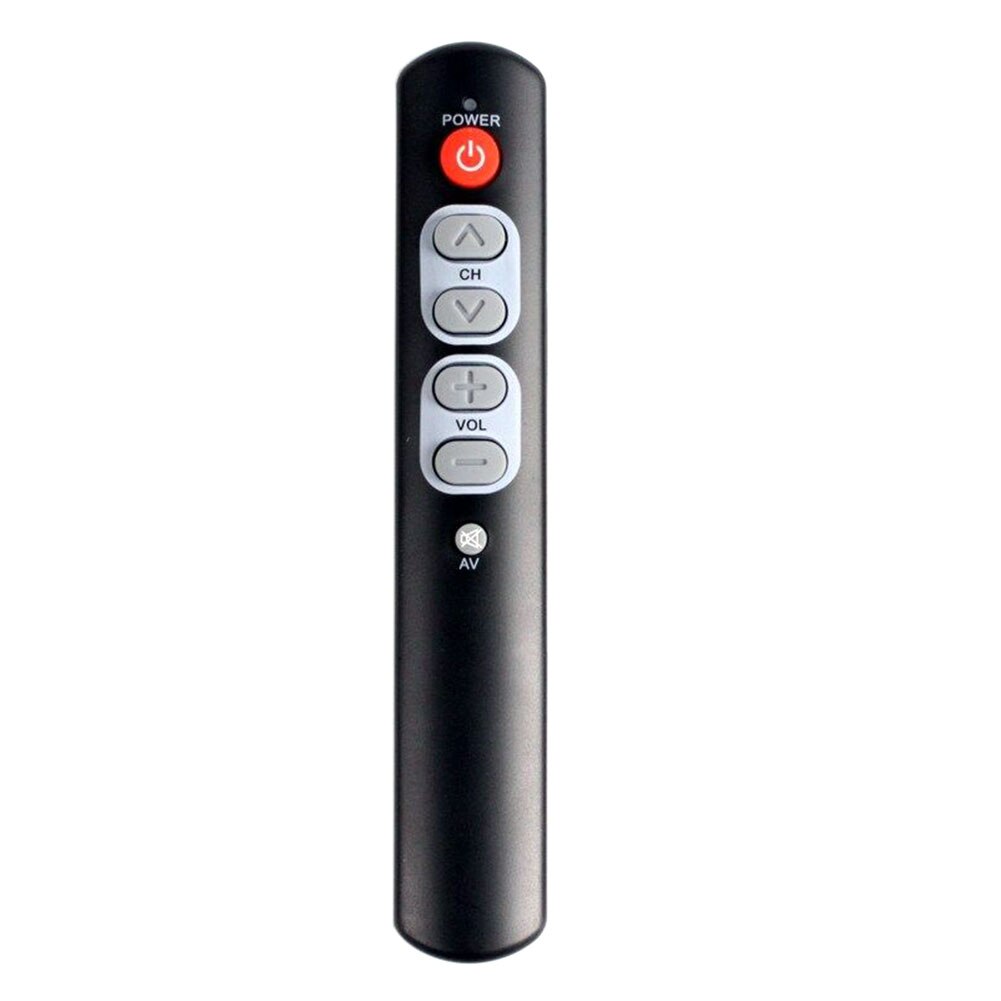 Universal Remote Controller Wireless Programmable 6 Key Infrared IR Learning For Button Replacement Practical Smart Learning: Black