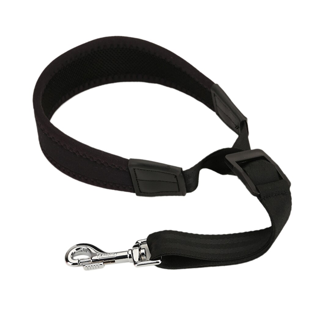 Saxofoon Sax Padded Neck Strap Voor Alto Tenor Sopraan Met Haak Sluiting: Black